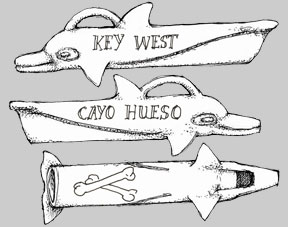 Key West Souvenir Scrimshaw